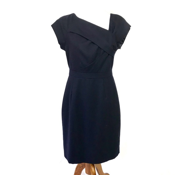 j crew asymmetrical sheath dress